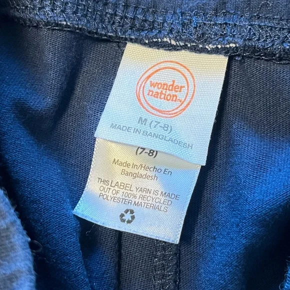 Navy Girls Size 7/8 Shorts with Tropical Print - Picture 4 of 5